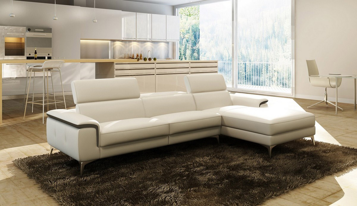 Leather sofa Divanis